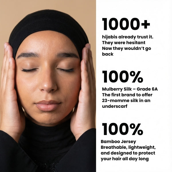 Silk Hair Underscarf - for Hair Protection